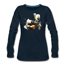 Load image into Gallery viewer, Evil Nun Joseph Long-Sleeve T-Shirt (Womens) - deep navy