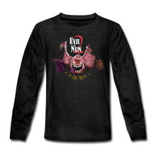 Load image into Gallery viewer, Evil Nun Mutant Chickens Long-Sleeve T-Shirt - charcoal gray