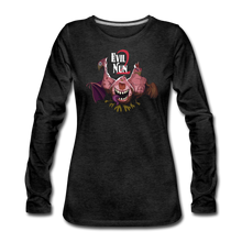 Load image into Gallery viewer, Evil Nun Mutant Chickens Long-Sleeve T-Shirt (Womens) - charcoal gray
