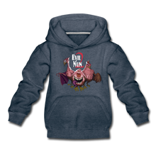 Load image into Gallery viewer, Evil Nun Mutant Chickens Hoodie - heather denim