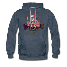 Load image into Gallery viewer, Evil Nun Mutant Chickens Hoodie (Mens) - heather denim