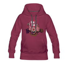 Load image into Gallery viewer, Evil Nun Mutant Chickens Hoodie (Womens) - burgundy