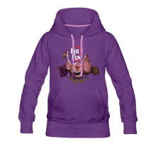 Load image into Gallery viewer, Evil Nun Mutant Chickens Hoodie (Womens) - purple