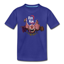 Load image into Gallery viewer, Evil Nun Mutant Chickens T-Shirt - royal blue