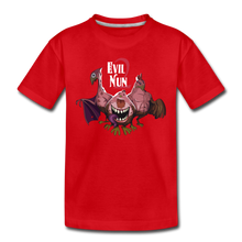 Load image into Gallery viewer, Evil Nun Mutant Chickens T-Shirt - red

