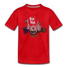Load image into Gallery viewer, Evil Nun Mutant Chickens T-Shirt - red