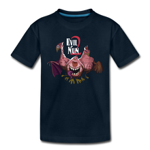 Load image into Gallery viewer, Evil Nun Mutant Chickens T-Shirt - deep navy

