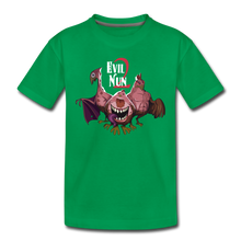 Load image into Gallery viewer, Evil Nun Mutant Chickens T-Shirt - kelly green
