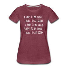 Load image into Gallery viewer, Evil Nun Be Good T-Shirt (Womens) - heather burgundy