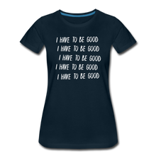 Load image into Gallery viewer, Evil Nun Be Good T-Shirt (Womens) - deep navy