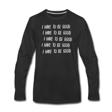 Load image into Gallery viewer, Evil Nun Be Good Long-Sleeve T-Shirt (Mens) - black