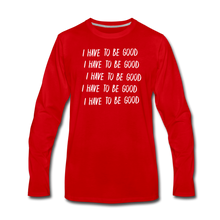 Load image into Gallery viewer, Evil Nun Be Good Long-Sleeve T-Shirt (Mens) - red