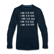 Load image into Gallery viewer, Evil Nun Be Good Long-Sleeve T-Shirt (Mens) - deep navy