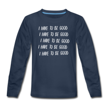 Load image into Gallery viewer, Evil Nun Be Good Long-Sleeve T-Shirt - navy
