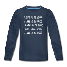 Load image into Gallery viewer, Evil Nun Be Good Long-Sleeve T-Shirt - navy