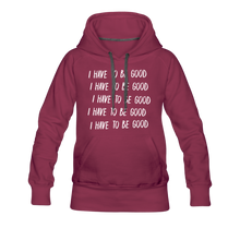 Load image into Gallery viewer, Evil Nun Be Good Hoodie (Womens) - burgundy