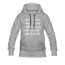 Load image into Gallery viewer, Evil Nun Be Good Hoodie (Womens) - heather gray