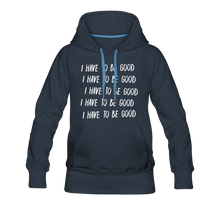 Load image into Gallery viewer, Evil Nun Be Good Hoodie (Womens) - navy