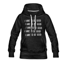 Load image into Gallery viewer, Evil Nun Be Good Hoodie (Womens) - charcoal gray