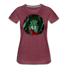 Load image into Gallery viewer, Mr. Meat Amelia T-Shirt (Womens) - heather burgundy
