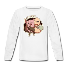 Load image into Gallery viewer, Mr. Meat Buddies Long-Sleeve T-Shirt - white