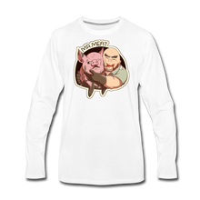 Load image into Gallery viewer, Mr. Meat Buddies Long-Sleeve T-Shirt (Mens) - white