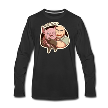 Load image into Gallery viewer, Mr. Meat Buddies Long-Sleeve T-Shirt (Mens) - black