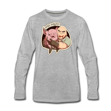 Load image into Gallery viewer, Mr. Meat Buddies Long-Sleeve T-Shirt (Mens) - heather gray