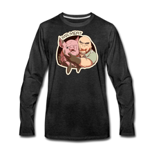 Load image into Gallery viewer, Mr. Meat Buddies Long-Sleeve T-Shirt (Mens) - charcoal gray
