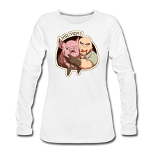 Load image into Gallery viewer, Mr. Meat Buddies Long-Sleeve T-Shirt (Womens) - white