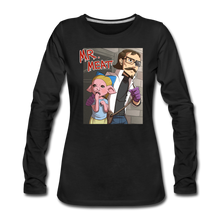 Load image into Gallery viewer, Mr. Meat Hybrid Long-Sleeve T-Shirt (Womens) - black