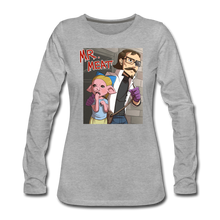 Load image into Gallery viewer, Mr. Meat Hybrid Long-Sleeve T-Shirt (Womens) - heather gray