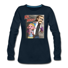 Load image into Gallery viewer, Mr. Meat Hybrid Long-Sleeve T-Shirt (Womens) - deep navy