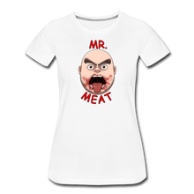 Load image into Gallery viewer, Mr. Meat Meathead T-Shirt (Womens) - white
