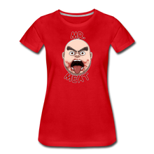Load image into Gallery viewer, Mr. Meat Meathead T-Shirt (Womens) - red