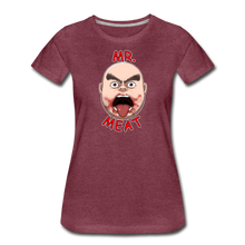 Load image into Gallery viewer, Mr. Meat Meathead T-Shirt (Womens) - heather burgundy