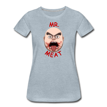 Load image into Gallery viewer, Mr. Meat Meathead T-Shirt (Womens) - heather ice blue