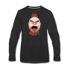 Load image into Gallery viewer, Mr. Meat Meathead Long-Sleeve T-Shirt (Mens) - black