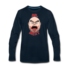 Load image into Gallery viewer, Mr. Meat Meathead Long-Sleeve T-Shirt (Mens) - deep navy