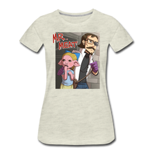 Load image into Gallery viewer, Mr. Meat Hybrid T-Shirt (Womens) - heather oatmeal