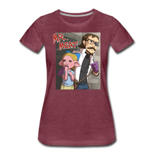 Load image into Gallery viewer, Mr. Meat Hybrid T-Shirt (Womens) - heather burgundy