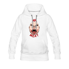 Load image into Gallery viewer, Mr. Meat Meathead Hoodie (Womens) - white