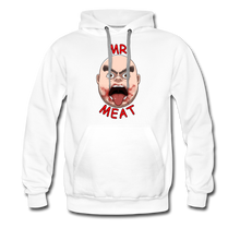 Load image into Gallery viewer, Mr. Meat Meathead Hoodie (Mens) - white