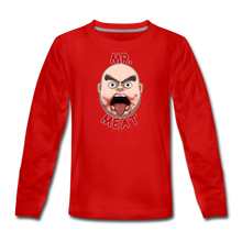 Load image into Gallery viewer, Mr. Meat Meathead Long-Sleeve T-Shirt - red