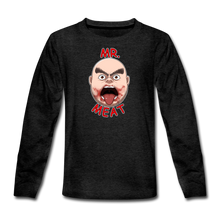 Load image into Gallery viewer, Mr. Meat Meathead Long-Sleeve T-Shirt - charcoal gray