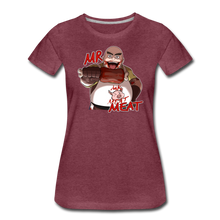 Load image into Gallery viewer, Mr. Meat T-Shirt (Womens) - heather burgundy