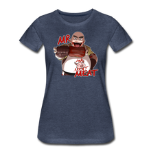 Load image into Gallery viewer, Mr. Meat T-Shirt (Womens) - heather blue