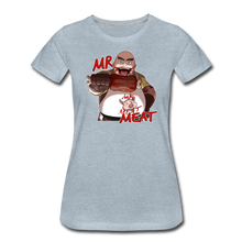 Load image into Gallery viewer, Mr. Meat T-Shirt (Womens) - heather ice blue