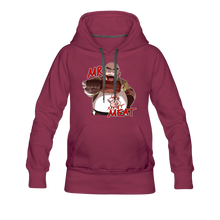 Load image into Gallery viewer, Mr. Meat Hoodie (Womens) - burgundy