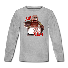 Load image into Gallery viewer, Mr. Meat Long-Sleeve T-Shirt - heather gray